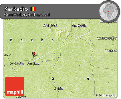 Physical Map of Karkadio