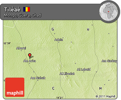 Physical Map of Tiléaé