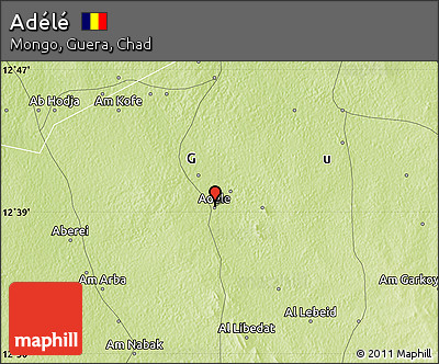 Physical Map of Adélé