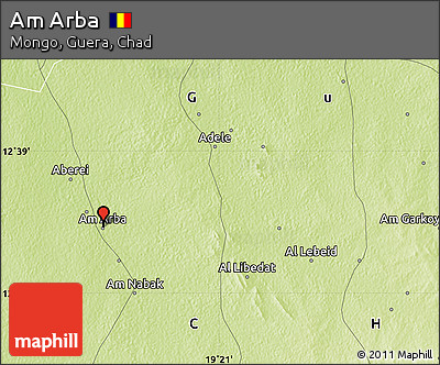 Physical Map of Am Arba