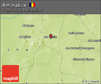 Physical Map of Am Habilé