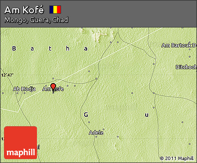 Physical Map of Am Kofé