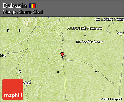 Physical Map of Dabazin