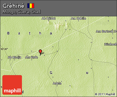 Physical Map of Gréhiné