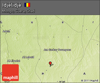 Physical Map of Idjélidjé