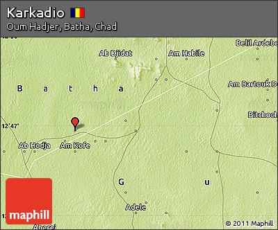 Physical Map of Karkadio