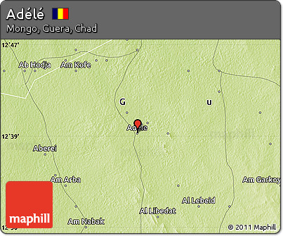 Physical Map of Adélé