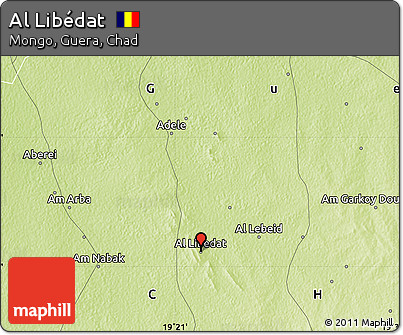 Physical Map of Al Libédat