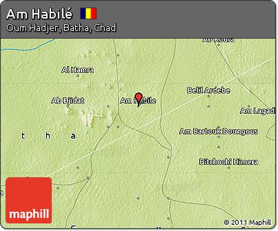 Physical Map of Am Habilé