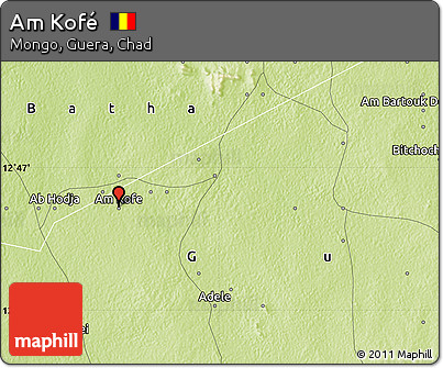 Physical Map of Am Kofé