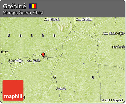 Physical Map of Gréhiné