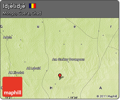 Physical Map of Idjélidjé