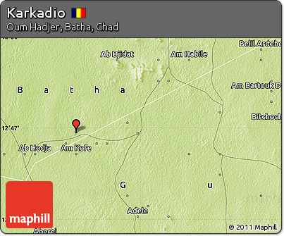 Physical Map of Karkadio