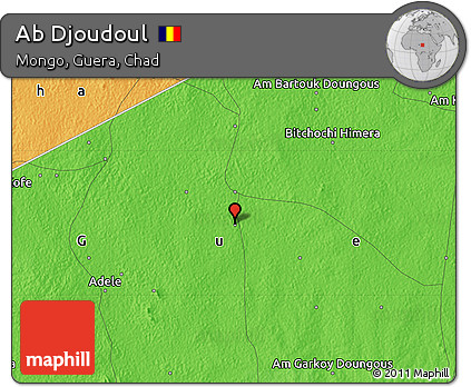 Political Map of Ab Djoudoul