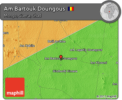Political Map of Am Bartouk Doungous