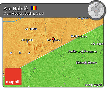 Political Map of Am Habilé
