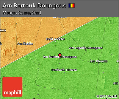 Political Map of Am Bartouk Doungous