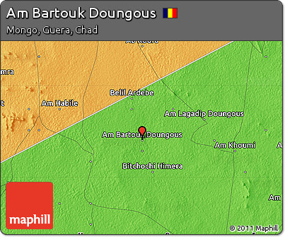 Political Map of Am Bartouk Doungous