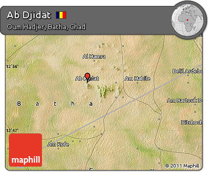 Satellite Map of Ab Djidat