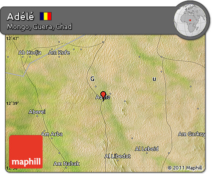 Satellite Map of Adélé