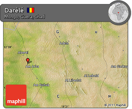 Satellite Map of Darélé