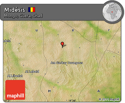 Satellite Map of Midésis