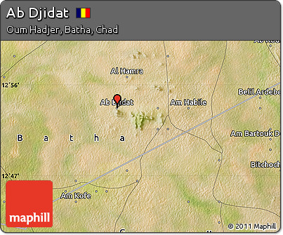 Satellite Map of Ab Djidat