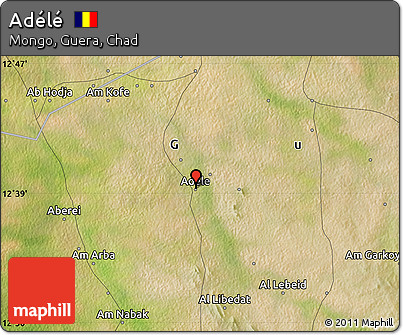 Satellite Map of Adélé
