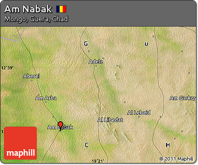Satellite Map of Am Nabak