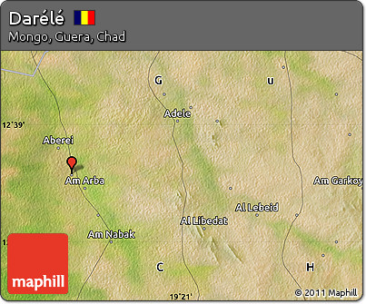 Satellite Map of Darélé
