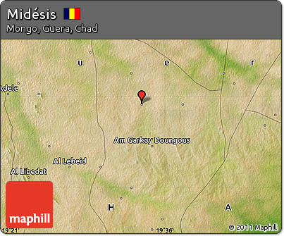 Satellite Map of Midésis