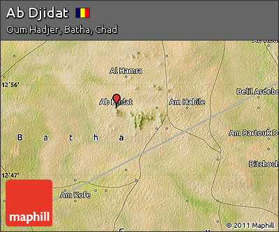 Satellite Map of Ab Djidat