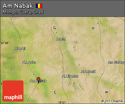 Satellite Map of Am Nabak