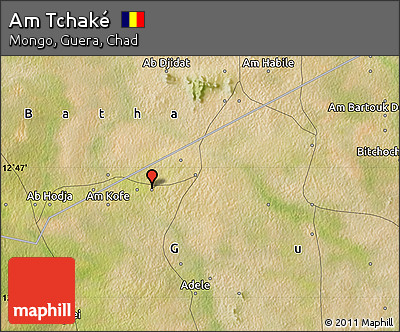 Satellite Map of Am Tchaké