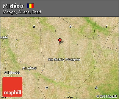 Satellite Map of Midésis