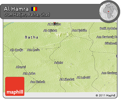 Physical Panoramic Map of Al Hamra