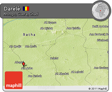 Physical Panoramic Map of Darélé