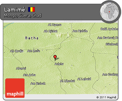 Physical Panoramic Map of Lamimé