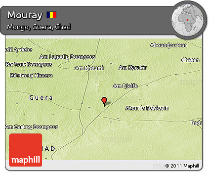 Physical Panoramic Map of Mouray
