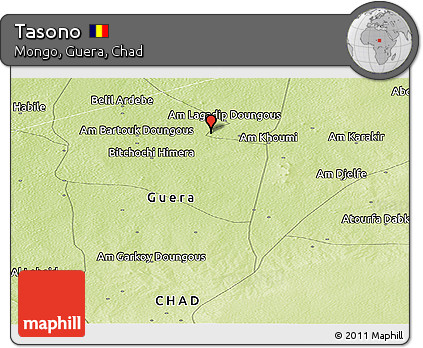 Physical Panoramic Map of Tasono