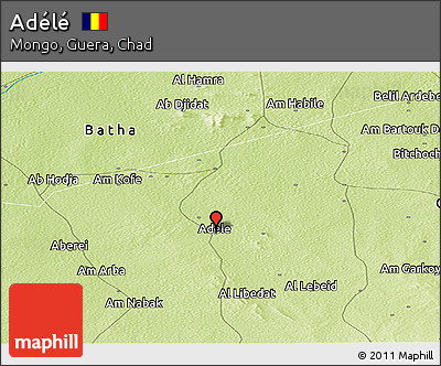 Physical Panoramic Map of Adélé