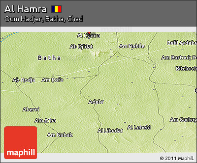 Physical Panoramic Map of Al Hamra