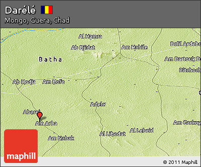 Physical Panoramic Map of Darélé