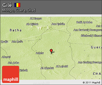 Physical Panoramic Map of Gilé