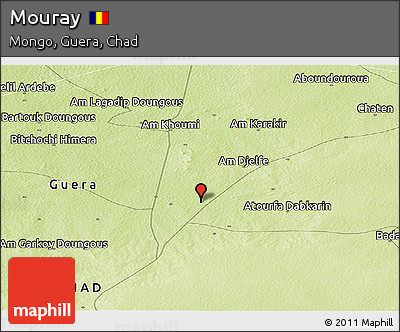 Physical Panoramic Map of Mouray