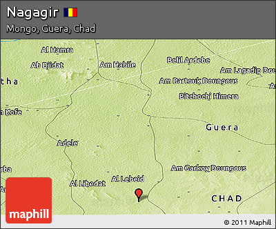 Physical Panoramic Map of Nagagir