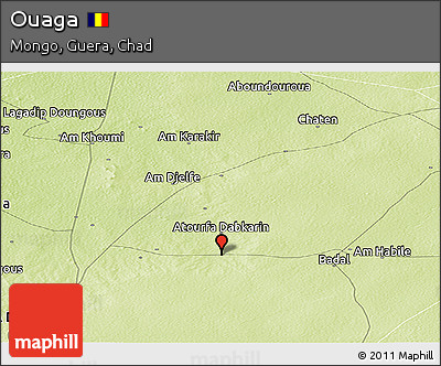 Physical Panoramic Map of Ouaga