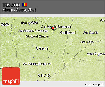 Physical Panoramic Map of Tasono