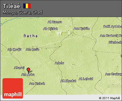 Physical Panoramic Map of Tiléaé