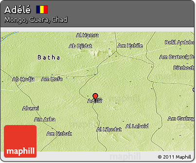 Physical Panoramic Map of Adélé